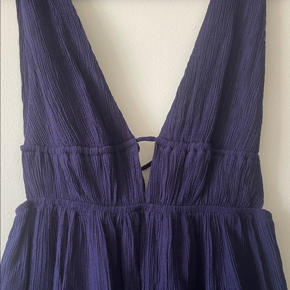 Cotton Candy LA Rich Navy Blue Textured Fabric dress - Picture 5 of 11